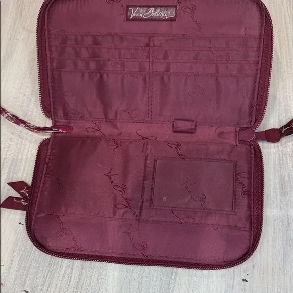 Vera Bradley Pink Paisley Tote and Wallet Set with Vera Bradley Keychain - Picture 5 of 11